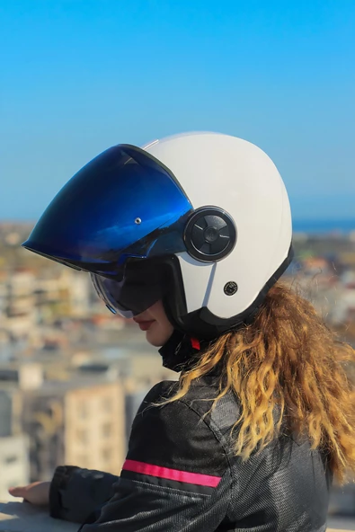 LS2 CLASSY BEYAZ KASK ürün görseli