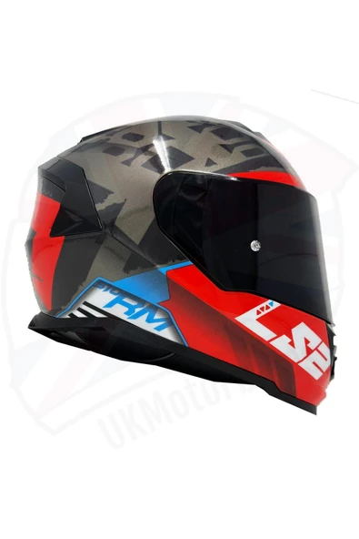 LS2 Storm 2 Sprinter Full Face Motosiklet Kaskı Siyah Vizörlü ürün görseli