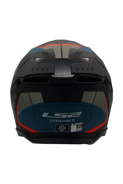 LS2 Stream 2 Road Full Face Motosiklet Kaskı  Gri Siyah - 4
