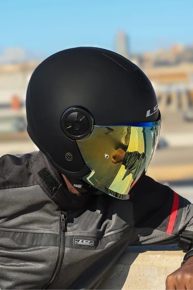 LS2 CLASSY MAT SİYAH KASK - 3