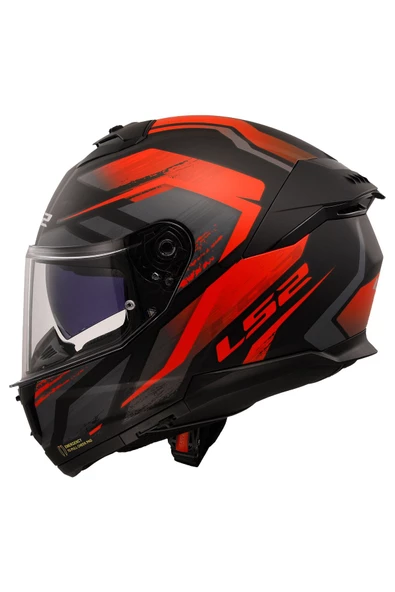 LS2 Stream 2 Fury Kırmızı Fullface Motosiklet Kaskı - 4