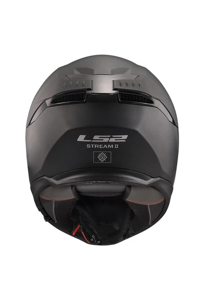 LS2 STREAM 2 MAT SİYAH GÜNEŞ VİZÖRLÜ MOTOSİKLET KASKI - 4