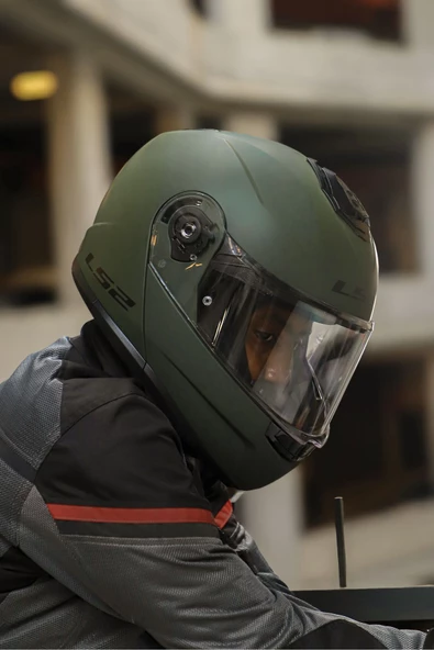 LS2 STROBE 2 MAT YEŞİL KASK - 3