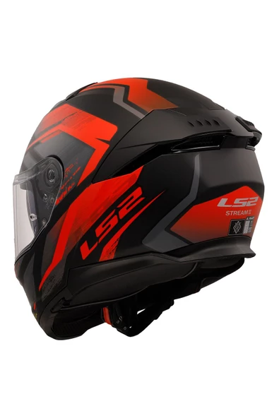 LS2 Stream 2 Fury Kırmızı Fullface Motosiklet Kaskı - 3