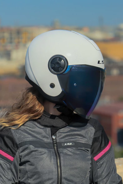 LS2 CLASSY BEYAZ KASK - Resim 5