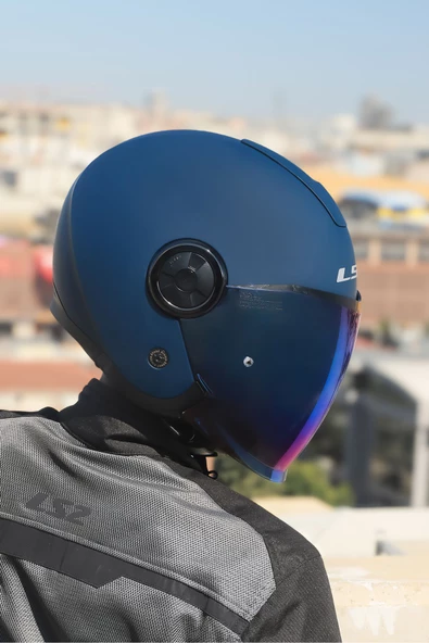 LS2 CLASSY MAT NAVY MAVİ KASK - Resim 2