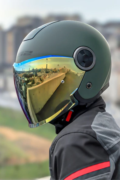 LS2 CLASSY MAT YEŞİL KASK - 5
