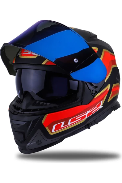 LS2 Storm 2 Foggy Full Face Motosiklet Kaskı Gökkuşağı Vizörlü - 2