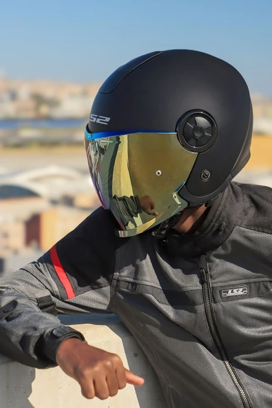 LS2 CLASSY MAT SİYAH KASK - 6