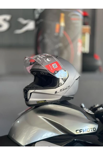 LS2 Stream 2 Mat Tıtanıum Güneş Vizörlü Tam Kask Xl - 1