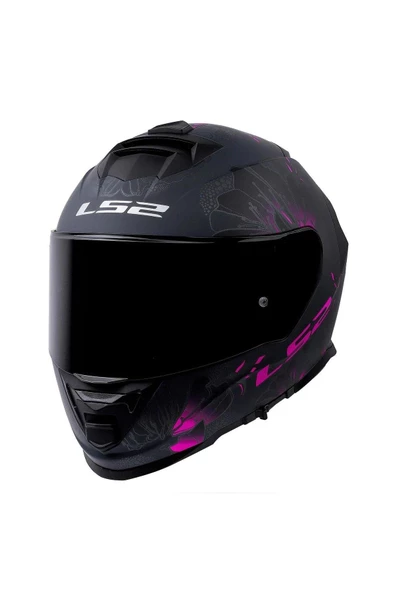 LS2 Storm 2 Burst Full Face Motosiklet Kaskı Siyah Vizörlü - Resim 2