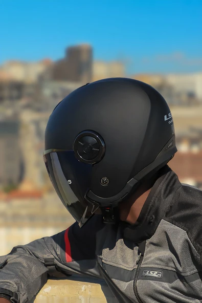 LS2 CLASSY MAT SİYAH KASK - Resim 5