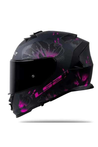 LS2 Storm 2 Burst Full Face Motosiklet Kaskı Siyah Vizörlü ürün görseli 1