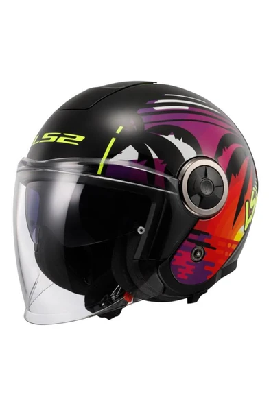 LS2 Classy Palm Yarım Kask Siyah ürün görseli