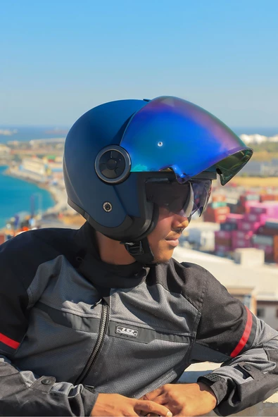 LS2 CLASSY MAT NAVY MAVİ KASK ürün görseli