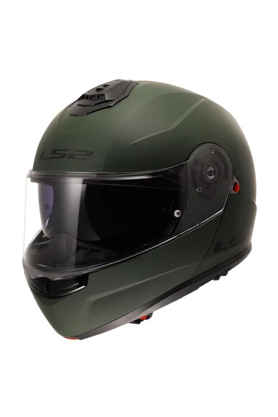 LS2 STROBE 2 MAT YEŞİL ÇENEDEN AÇILIR MOTOSİKLET KASKI - 2