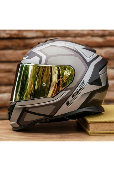 LS2 Storm 2 Faster Mat Tıtanıum Kask - Resim 7