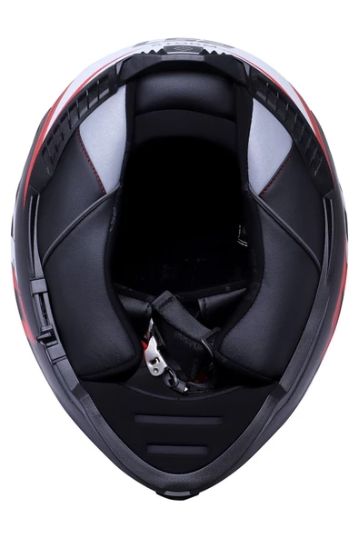 LS2 Storm 2 Nerve Mat Siyah-kırmızı Kask - Resim 6