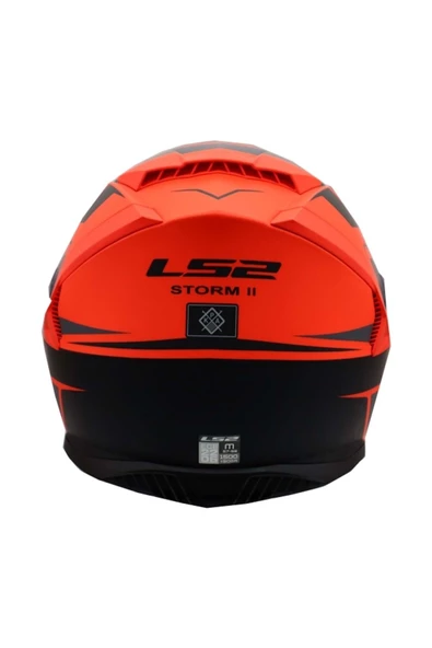 LS2 Storm 2 Fıst Mat Turuncu-siyah Kapalı Kask Full Face - 2