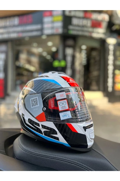 LS2 Storm 2 Mavi Kırmızı Full Face Kask