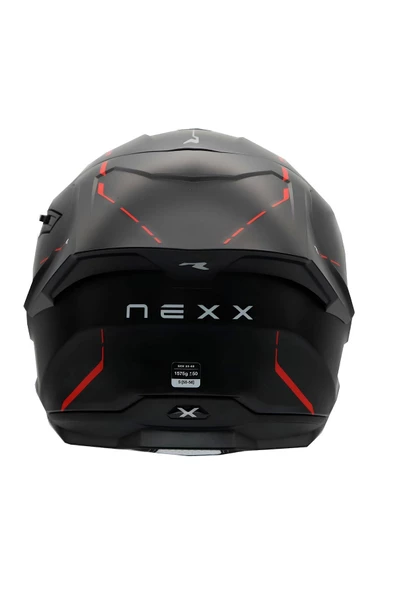Nexx Y.100r React Mat Siyah-kırmızı Kask - 2