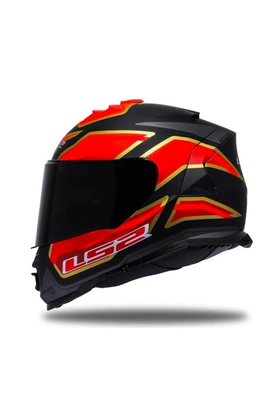 LS2 Storm 2 Foggy Full Face Motosiklet Kaskı Siyah Vizörlü