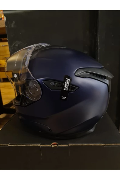 Nexx Sx.100 Mat Mavi Kask - Resim 3