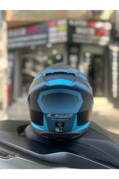 LS2 Storm 2 Racer Mat Mavi Full Face Kask - 2