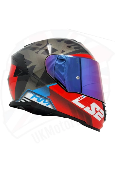 LS2 Storm 2 Sprinter Full Face Motosiklet Kaskı Şeffaf Gökkuşağı Vizörlü ürün görseli