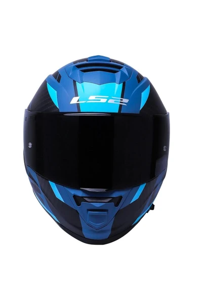 LS2 Storm 2 Racer Full Face Motosiklet Kaskı Şeffaf Gökkuşağı Vizörlü - Resim 2