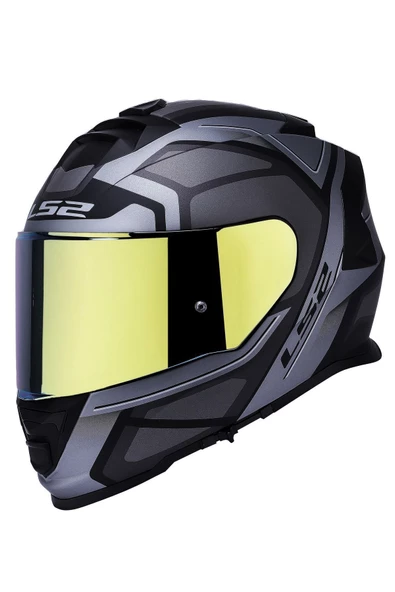 LS2 Storm 2 Faster Mat Tıtanıum Kask - Resim 2