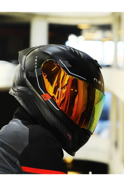 Nexx Y.100R BARON MAT SİYAH KASK - 2