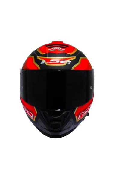 LS2 Storm 2 Foggy Full Face Motosiklet Kaskı Siyah Vizörlü - 3