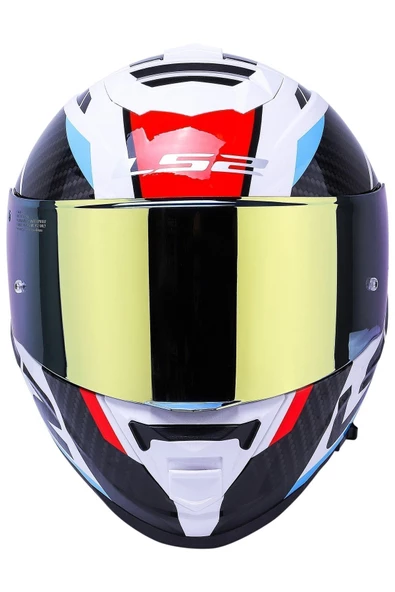 LS2 Storm 2 Racer Mavi-kırmızı Kask - 4