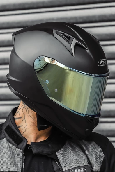 Givi 50.8 Mat Siyah Kask ( Sarı Şeffaf Cam ) ürün görseli
