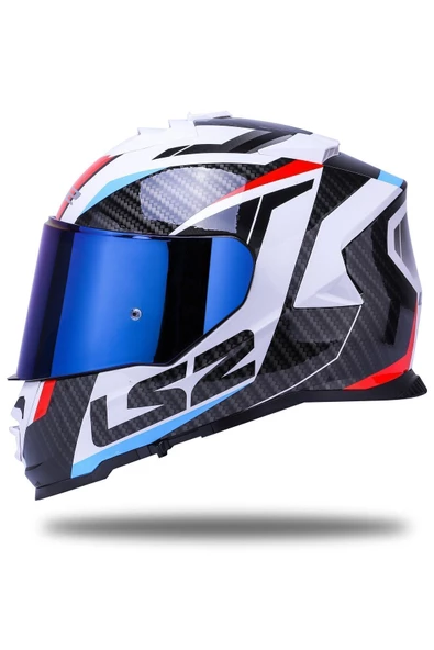 LS2 Storm 2 Racer Mavi-kırmızı Kask