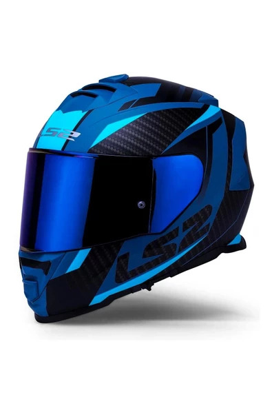 LS2 Storm 2 Racer Full Face Motosiklet Kaskı Gökkuşağı Vizörlü - 2