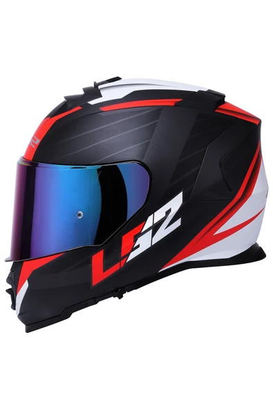 LS2 Storm 2 Nerve Mat Siyah-kırmızı Kask ürün görseli