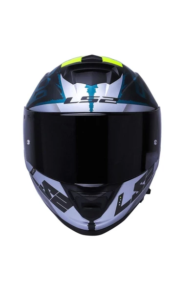 LS2 Storm 2 Sprinter Full Face Motosiklet Kaskı Şeffaf Siyah Vizörlü - Resim 3