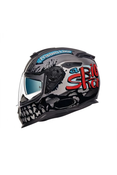 Nexx Sx.100 Bıg Shot Kapalı Kask Gri