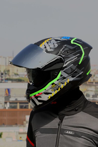 Nexx Y.100R URBANGRAM MAT SİYAH KASK - Resim 4