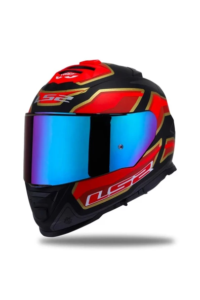 LS2 Storm 2 Foggy Full Face Motosiklet Kaskı Şeffaf Gökkuşağı Vizörlü - 2