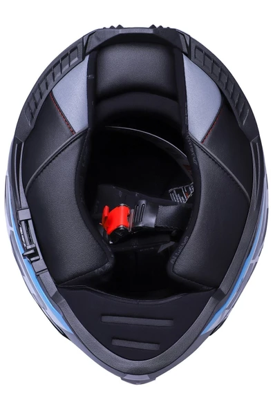 LS2 Storm 2 Racer Mavi-kırmızı Kask - 6