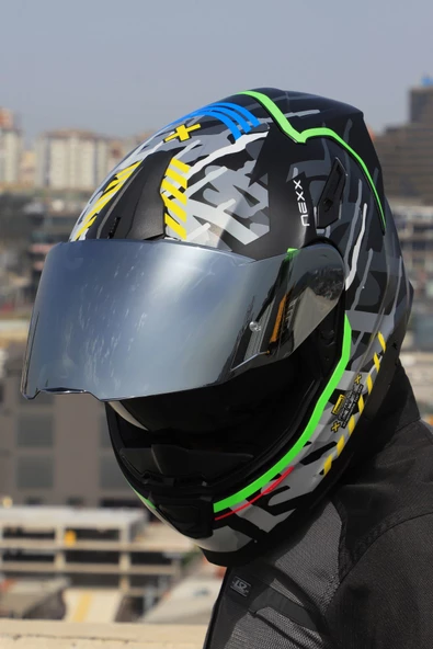 Nexx Y.100R URBANGRAM MAT SİYAH KASK - Resim 5