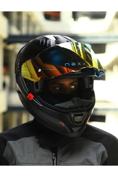 Nexx Y.100R BARON MAT SİYAH KASK - 6