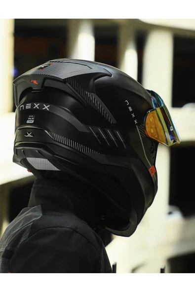 Nexx Y.100R BARON MAT SİYAH KASK - 7