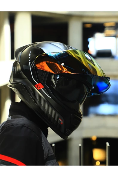 Nexx Y.100R BARON MAT SİYAH KASK - 8
