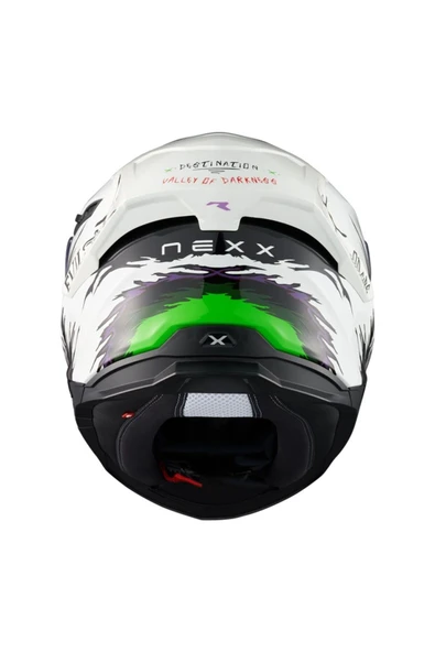Nexx Y.100r Nıght Rıder Beyaz Kask - Resim 3