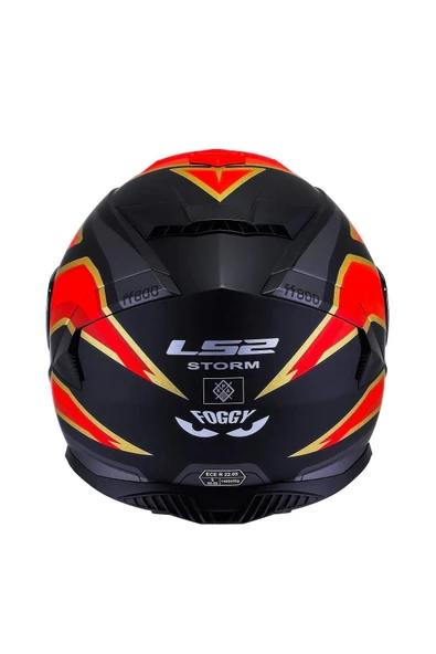 LS2 Storm 2 Foggy Full Face Motosiklet Kaskı Şeffaf Gökkuşağı Vizörlü - 5