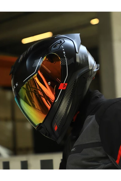 Nexx Y.100R BARON MAT SİYAH KASK - 4